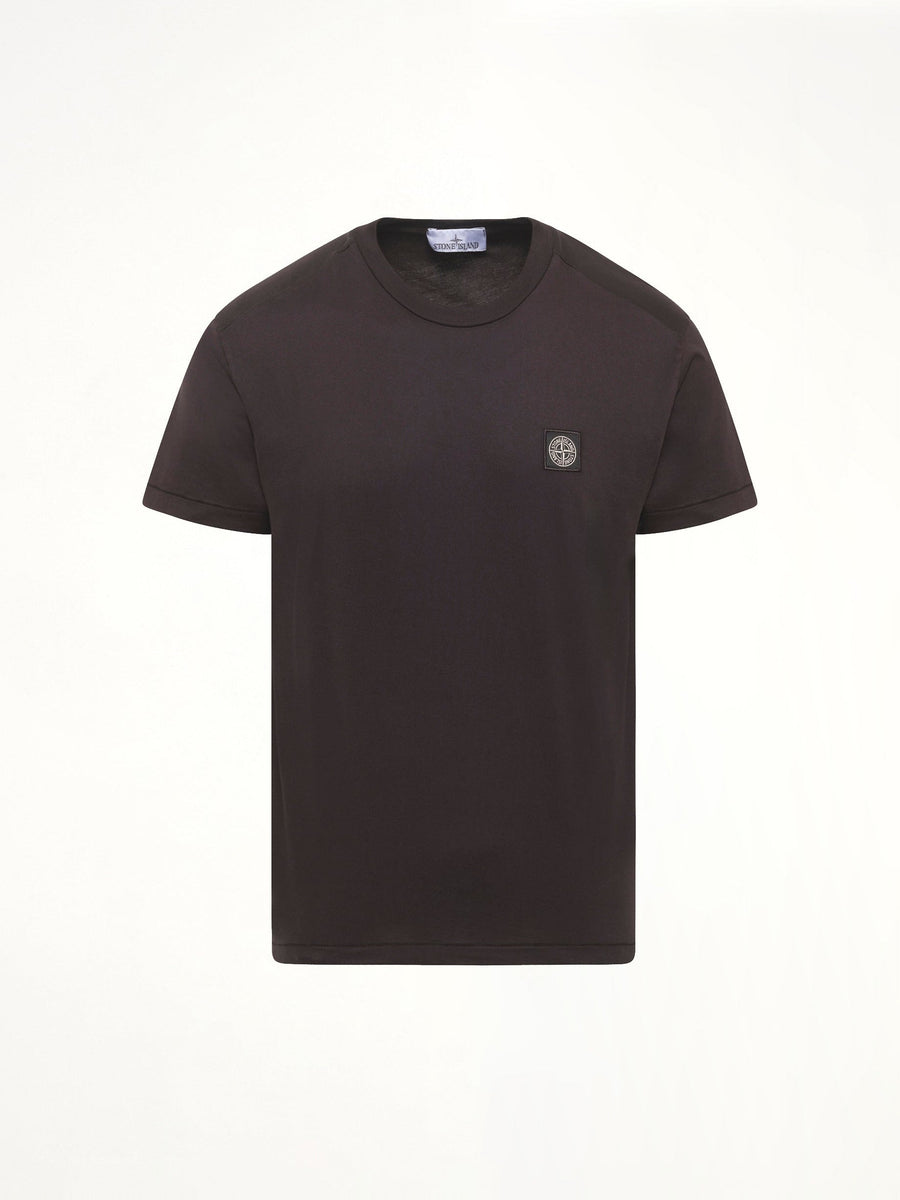 2100027 Cotton Compass Patch T-Shirt in Black