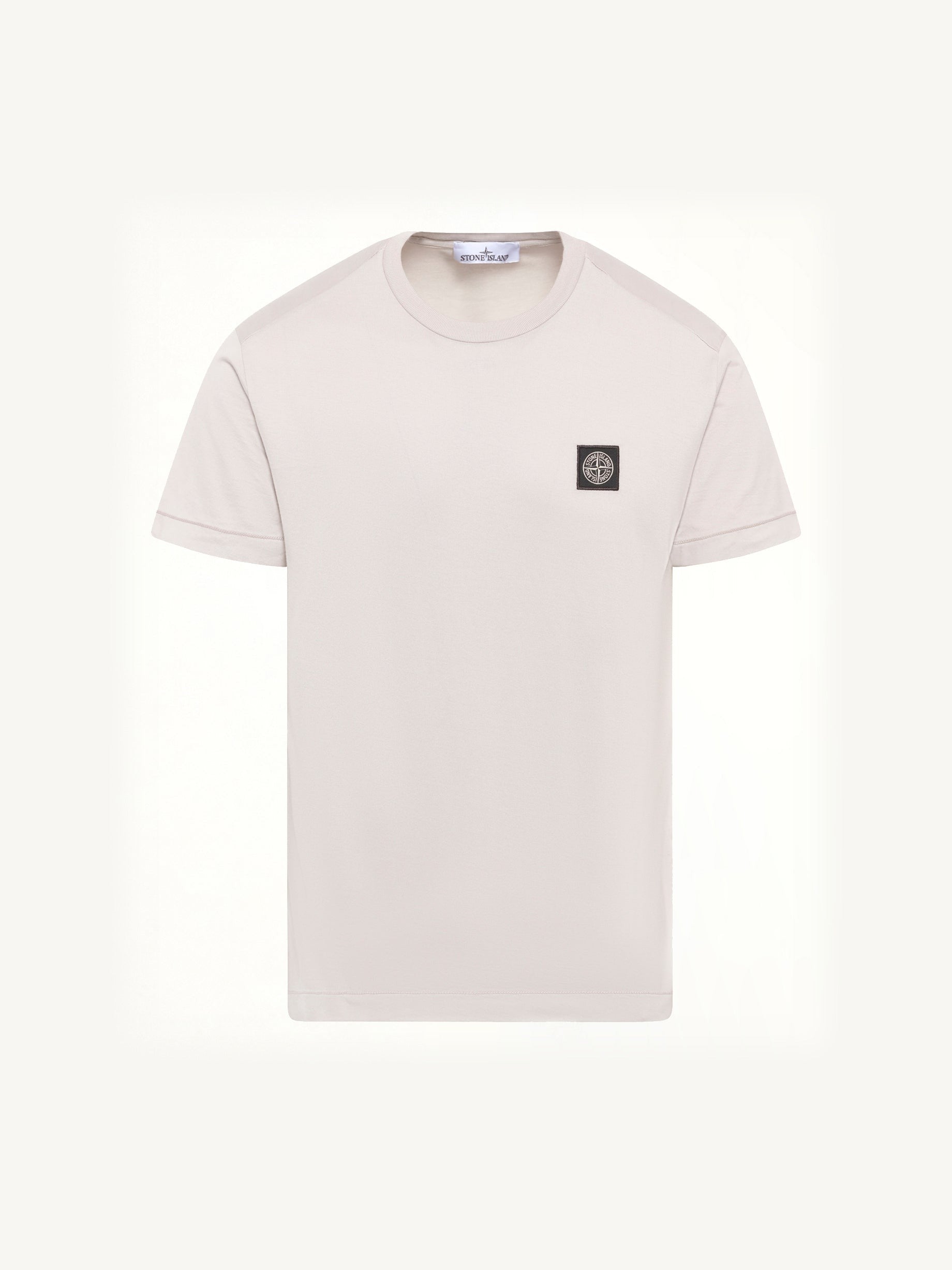 2100027 Logo Patch T-Shirt in Pearl Grey
