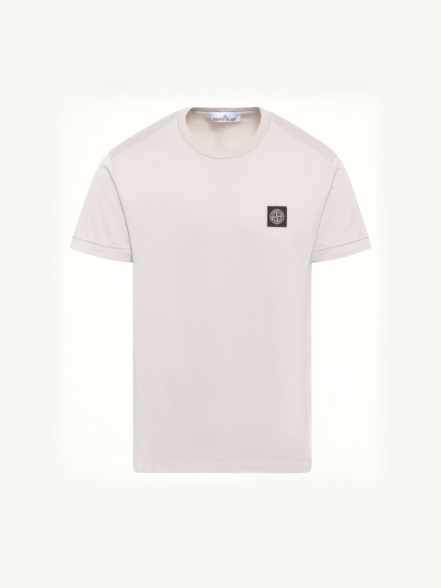 2100027 Logo Patch T-Shirt in Pearl Grey
