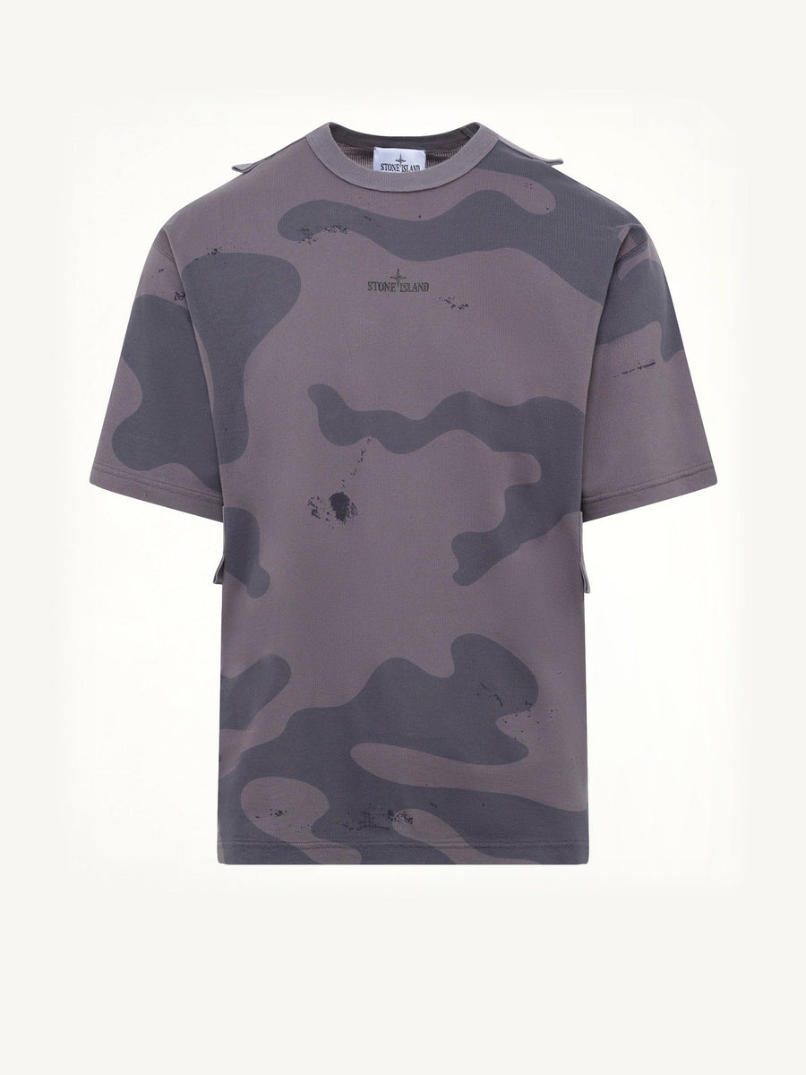 2100016 SS T-Shirt in Blue Grey
