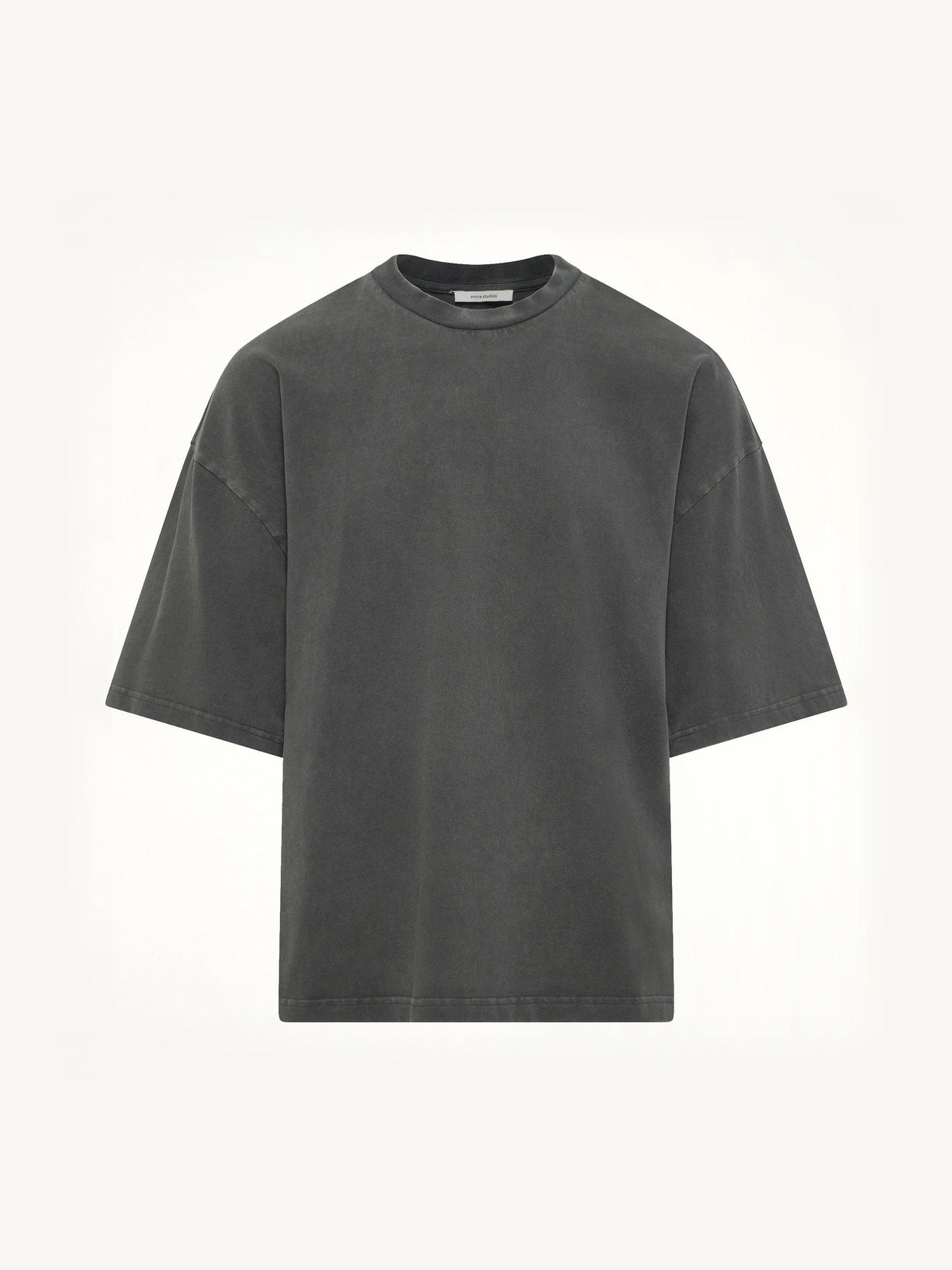 Heavy Boxy T-Shirt in Washed Black
