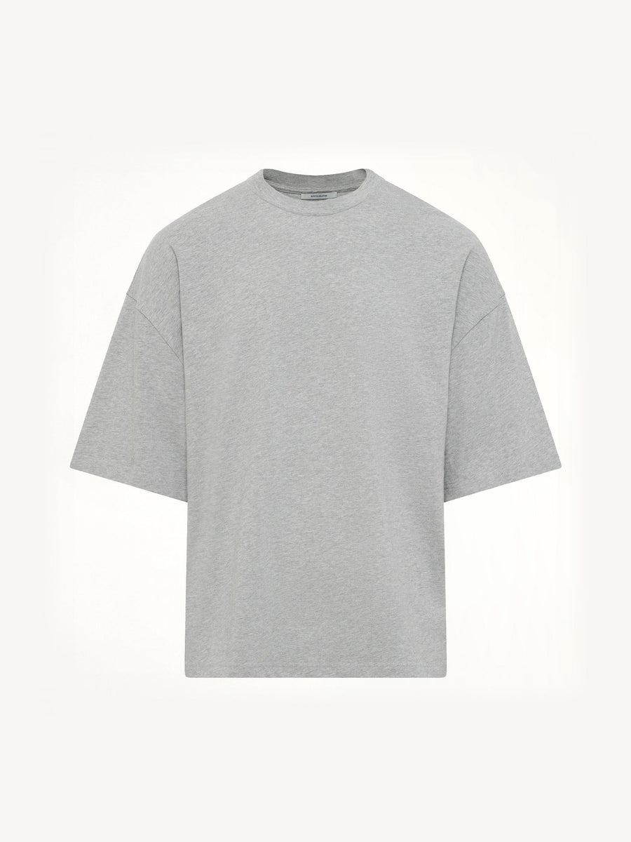 Heavy Boxy T-Shirt in Grey Marle