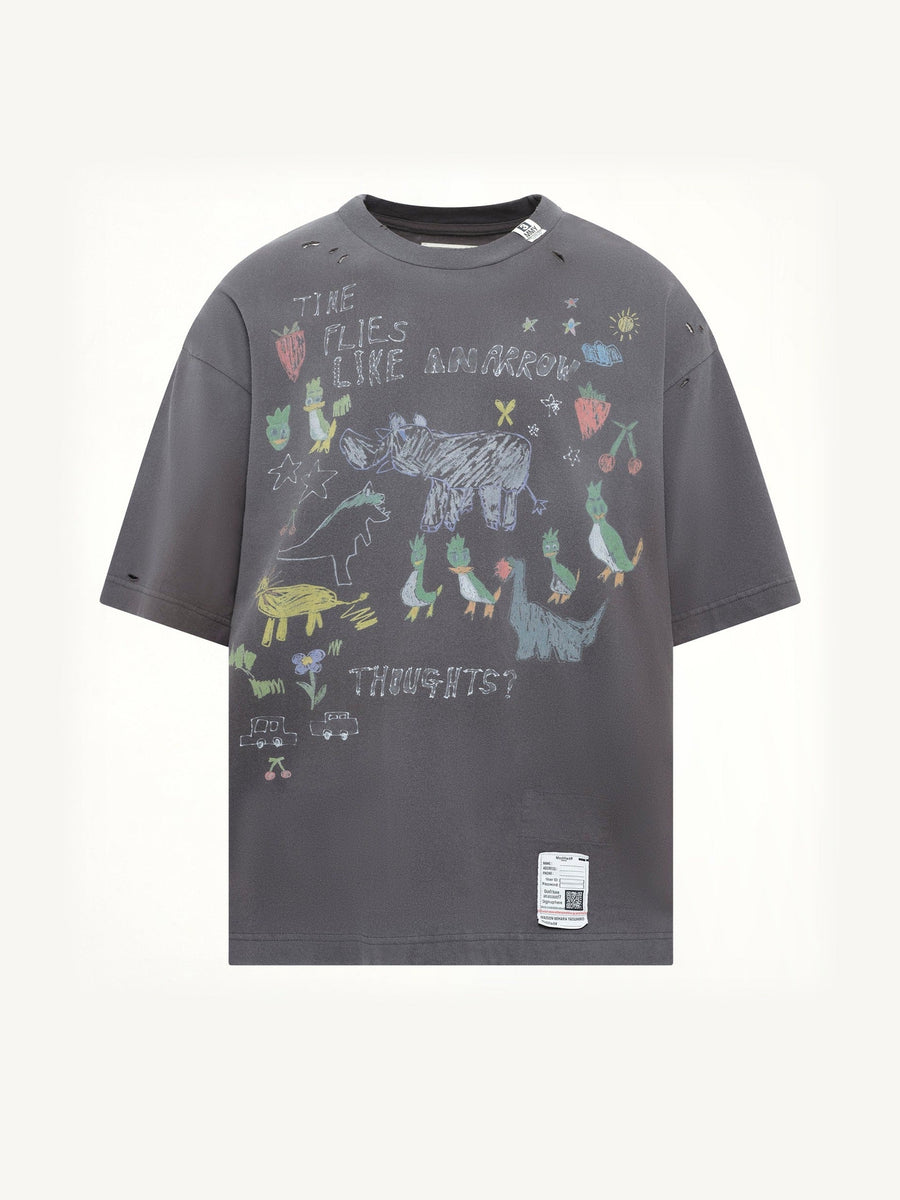 Kids Doodle T-Shirt in Black