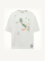 Leon Kids Doodle T-Shirt in White