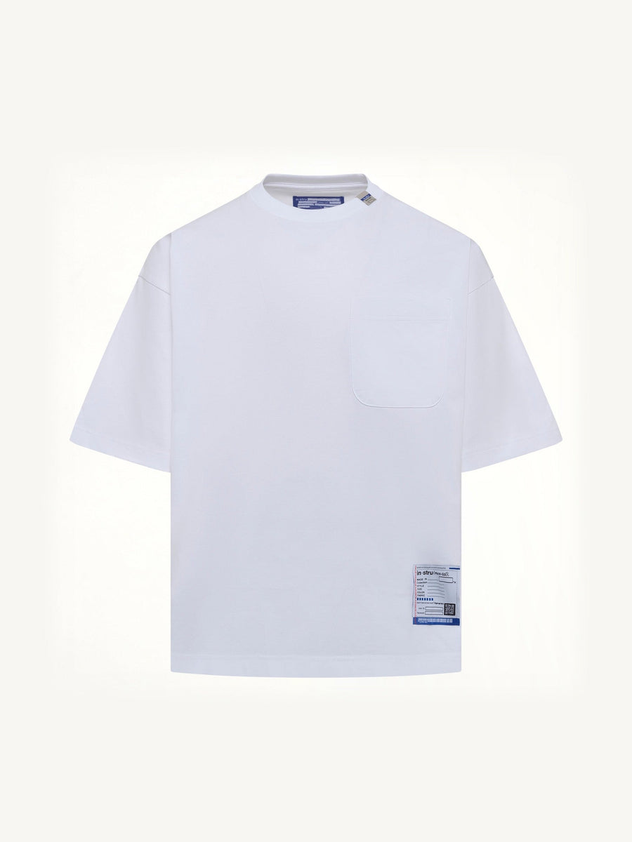 Instrumental Heavy Weight Pocket T-Shirt in White