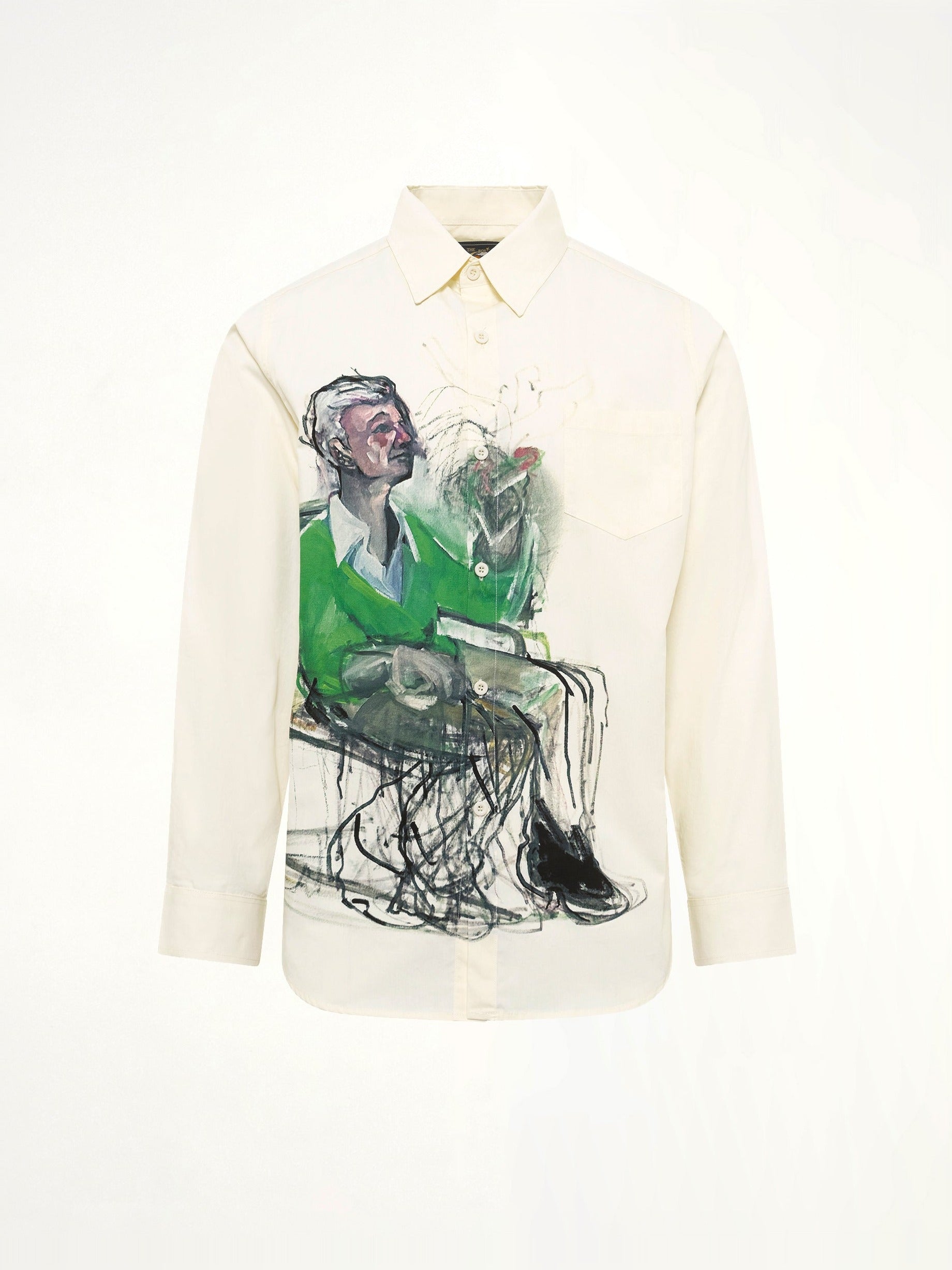 Technicolor Dreams Button up Shirt in White
