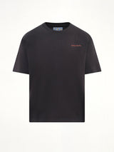 Dove Pattern T-Shirt in Washed Black