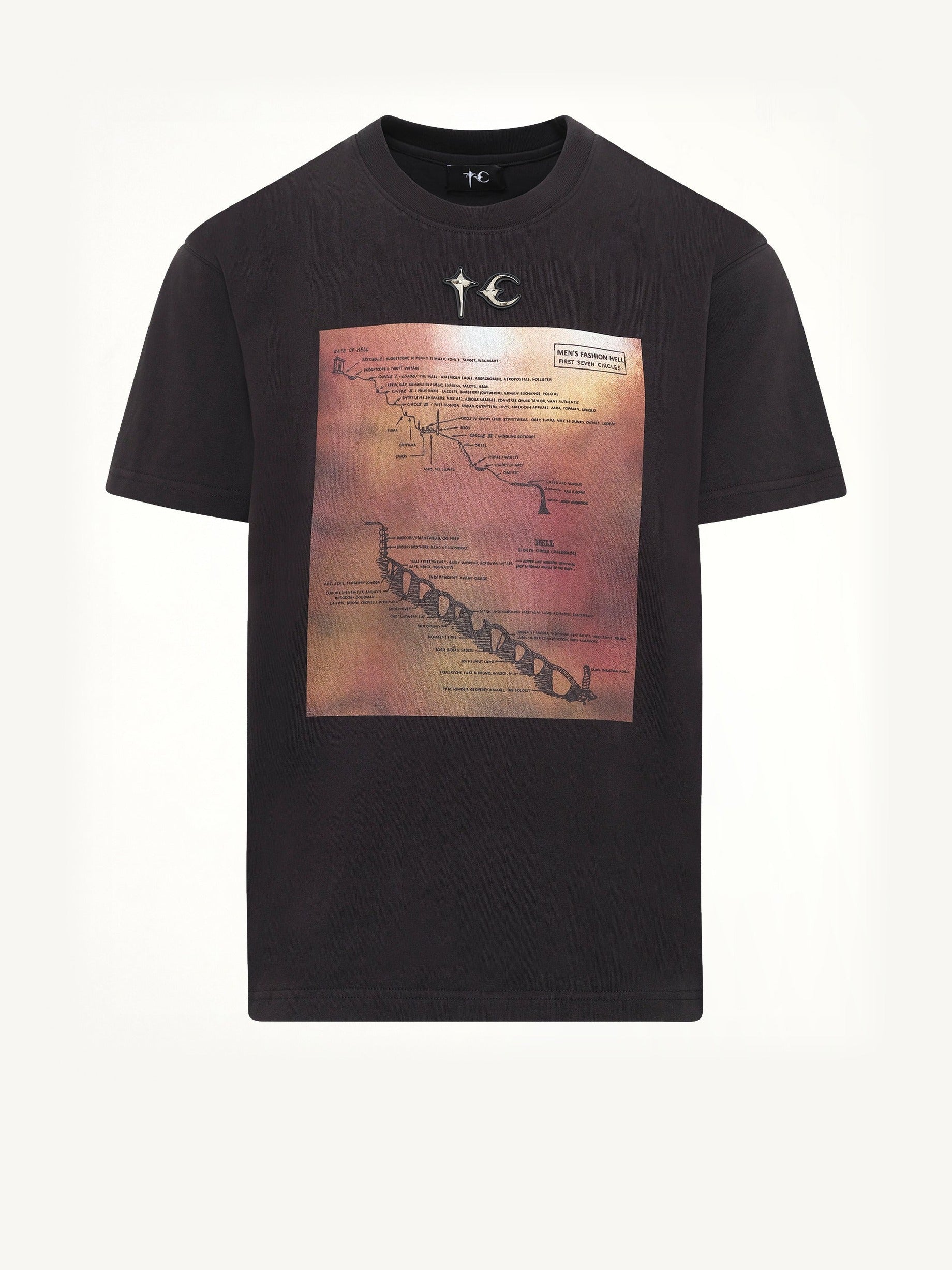 Men's Fashion Hell T-Shirt in Black