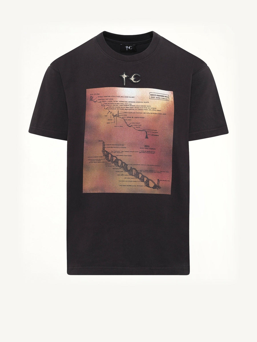 Men's Fashion Hell T-Shirt in Black