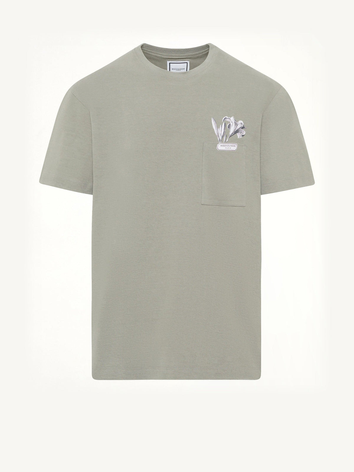 Flower Print T-Shirt in Khaki
