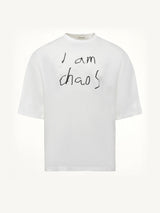 "I am Chaos" T-Shirt in Off White