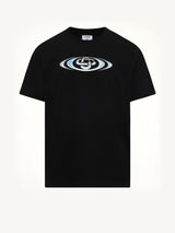 Warped Logo Classic T-Shirt in Black