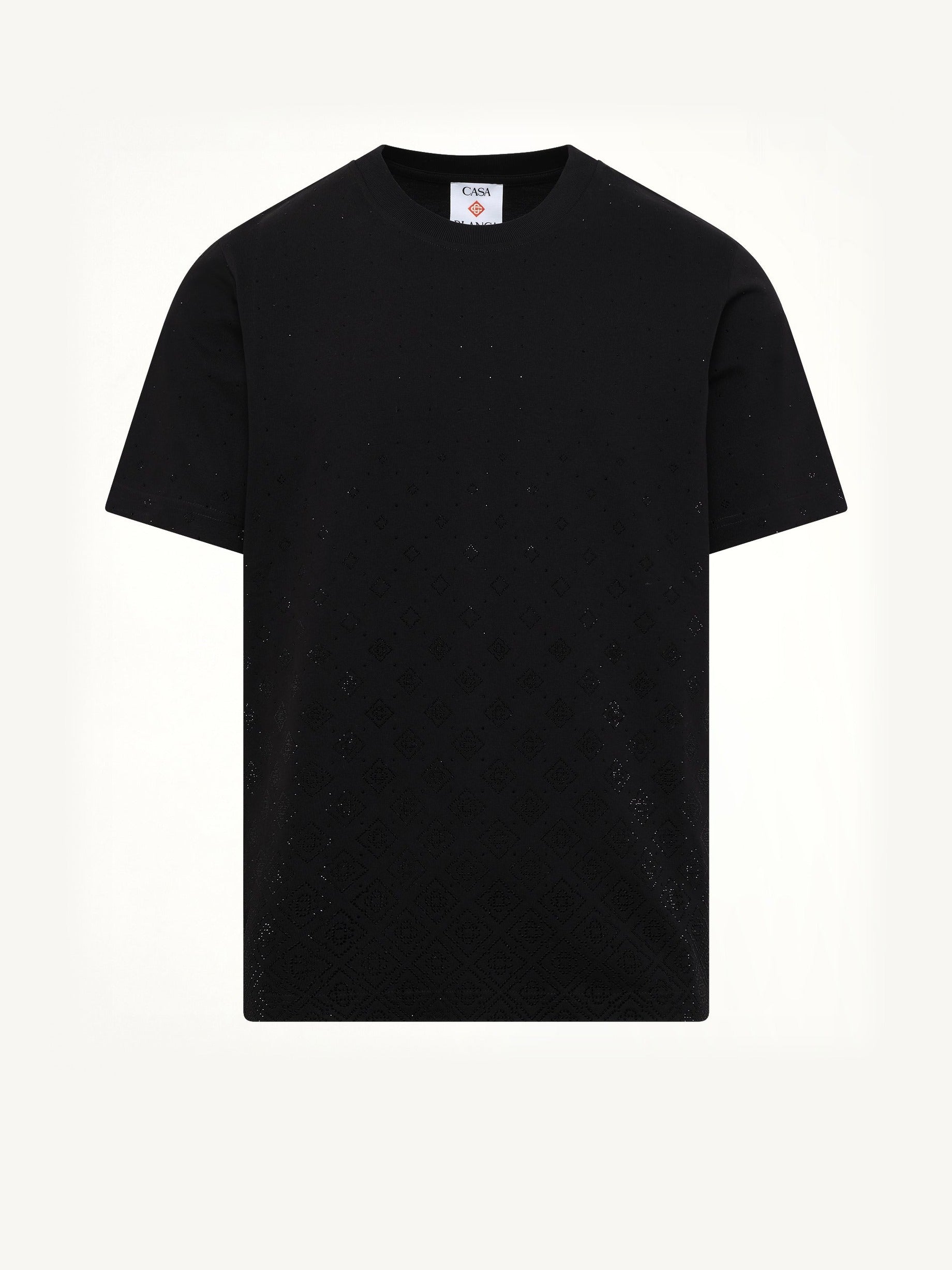 Crystal Monogram Classic T-Shirt in Black