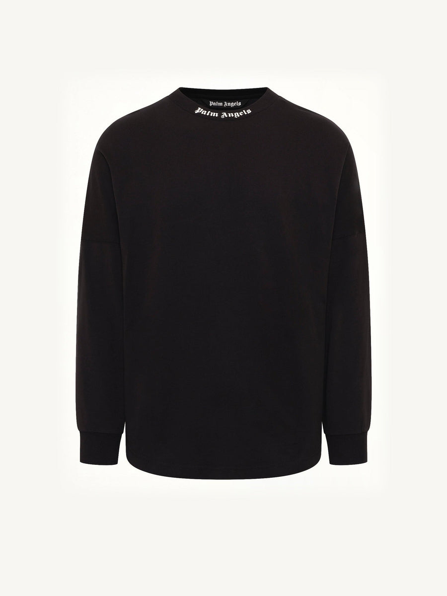 Classic Logo Over T-Shirt L/S in Black/Off White