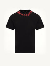 Neck Logo Regular T-Shirt in Black/Red