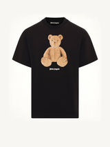 Bear Regular T-Shirt in Black/Brown