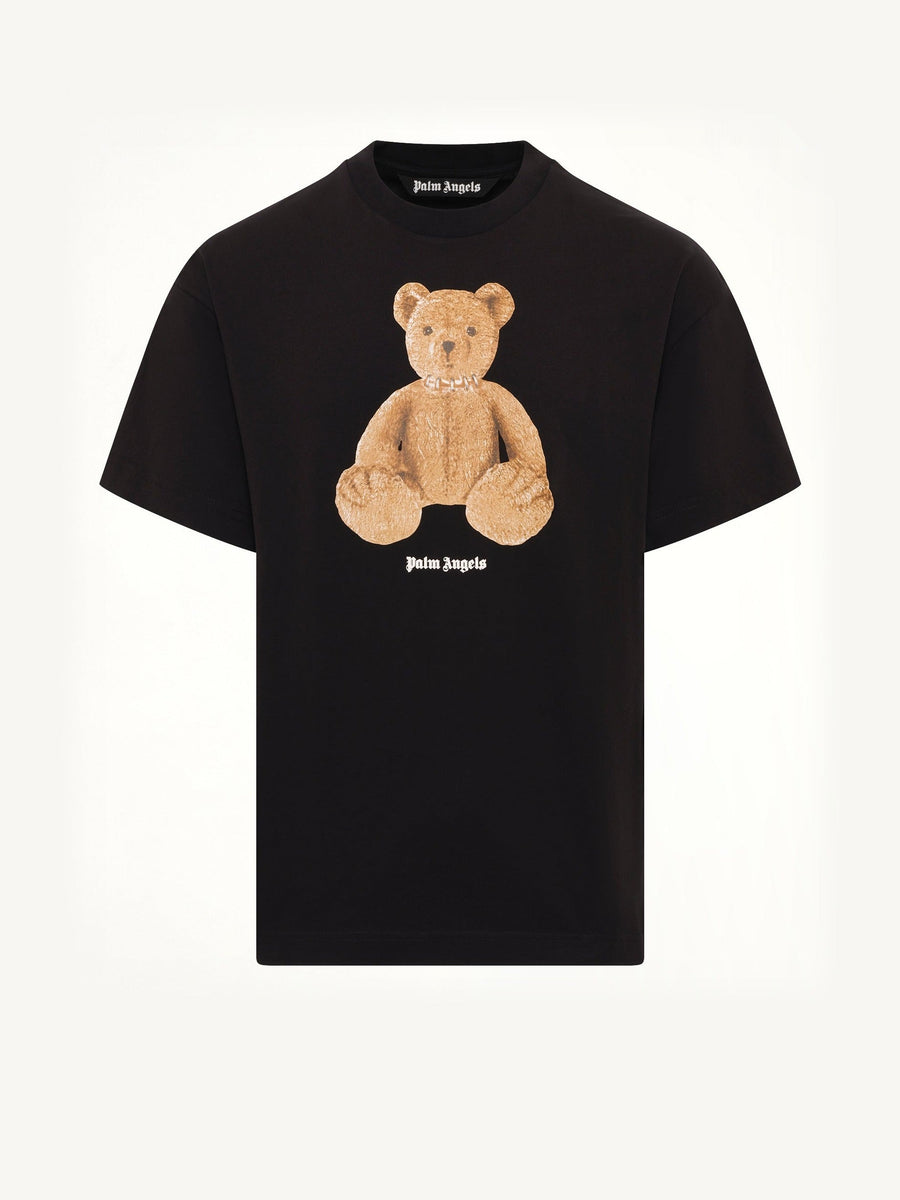 Bear Regular T-Shirt in Black/Brown