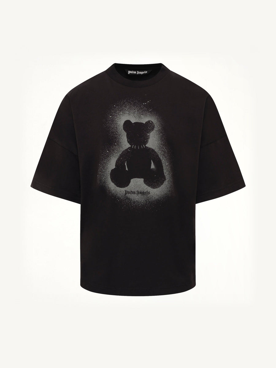 Spray Bear Over T-Shirt in Black/Dark Grey