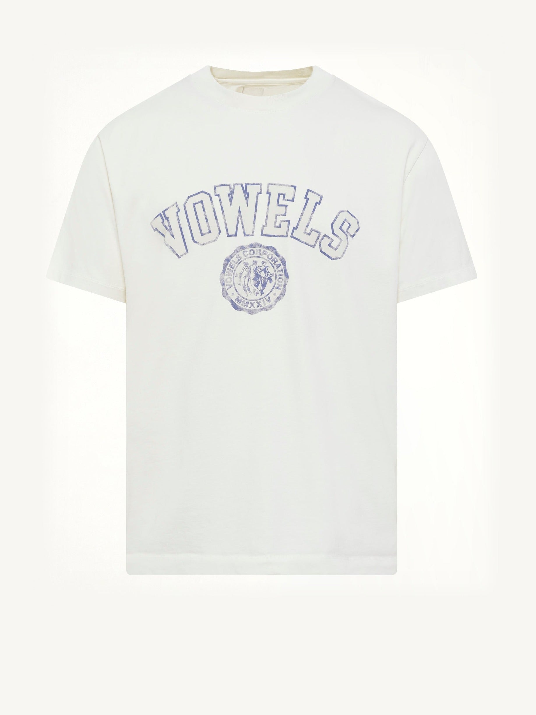 Faded Collegiate T-Shirt in White