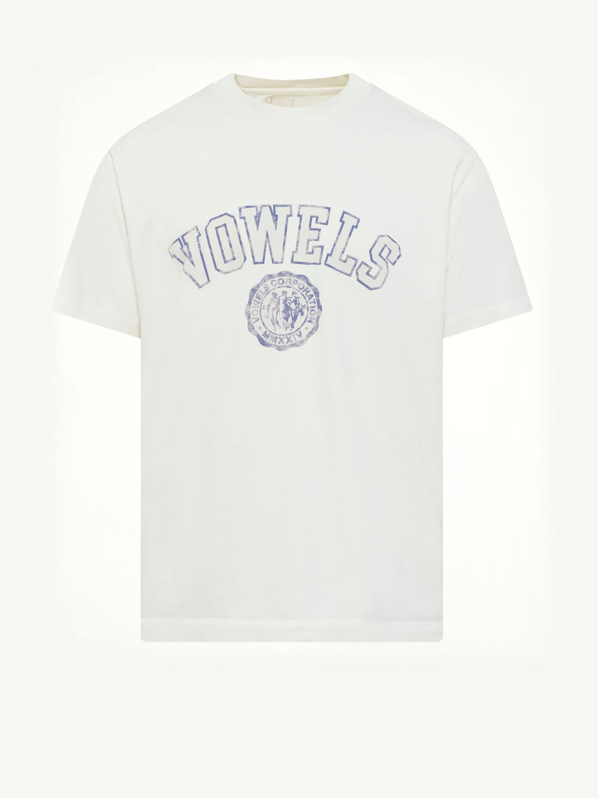 Faded Collegiate T-Shirt in White