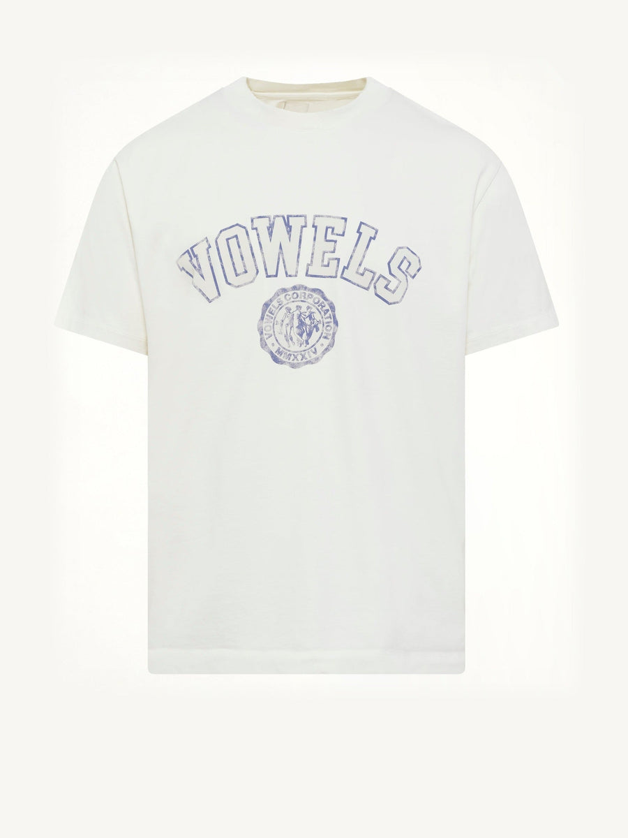 Faded Collegiate T-Shirt in White