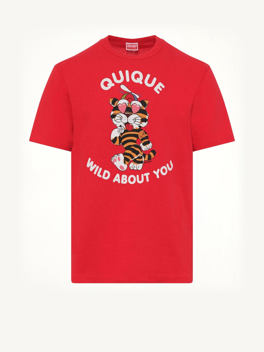 Kenzo Cartoon Classic T-Shirt in Cherry