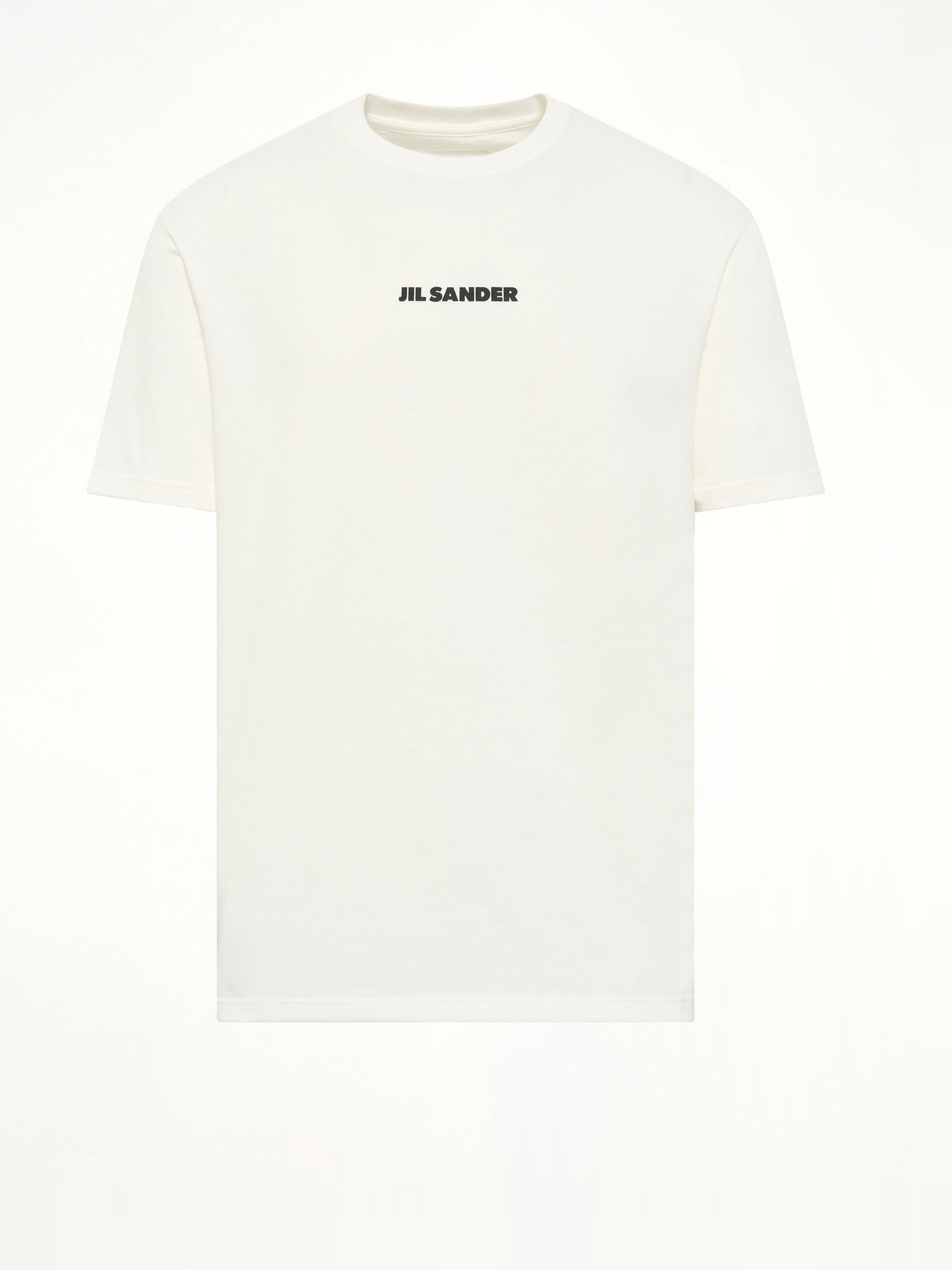 Crewneck Small Logo  T-Shirt in Porcelain