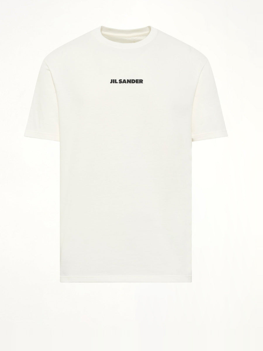 Crewneck Small Logo  T-Shirt in Porcelain