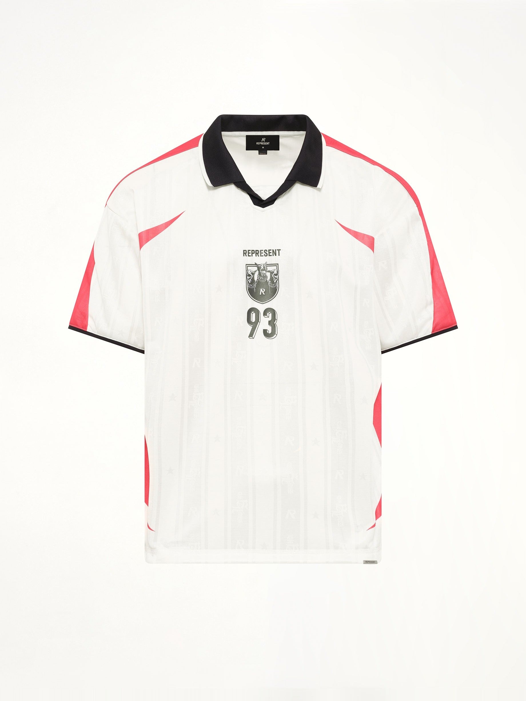 Spike Football Top in Flat White