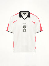Spike Football Top in Flat White
