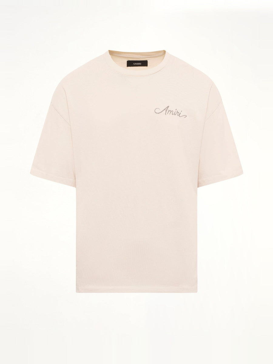 MA Quad Checkboard T-Shirt in Alabaster