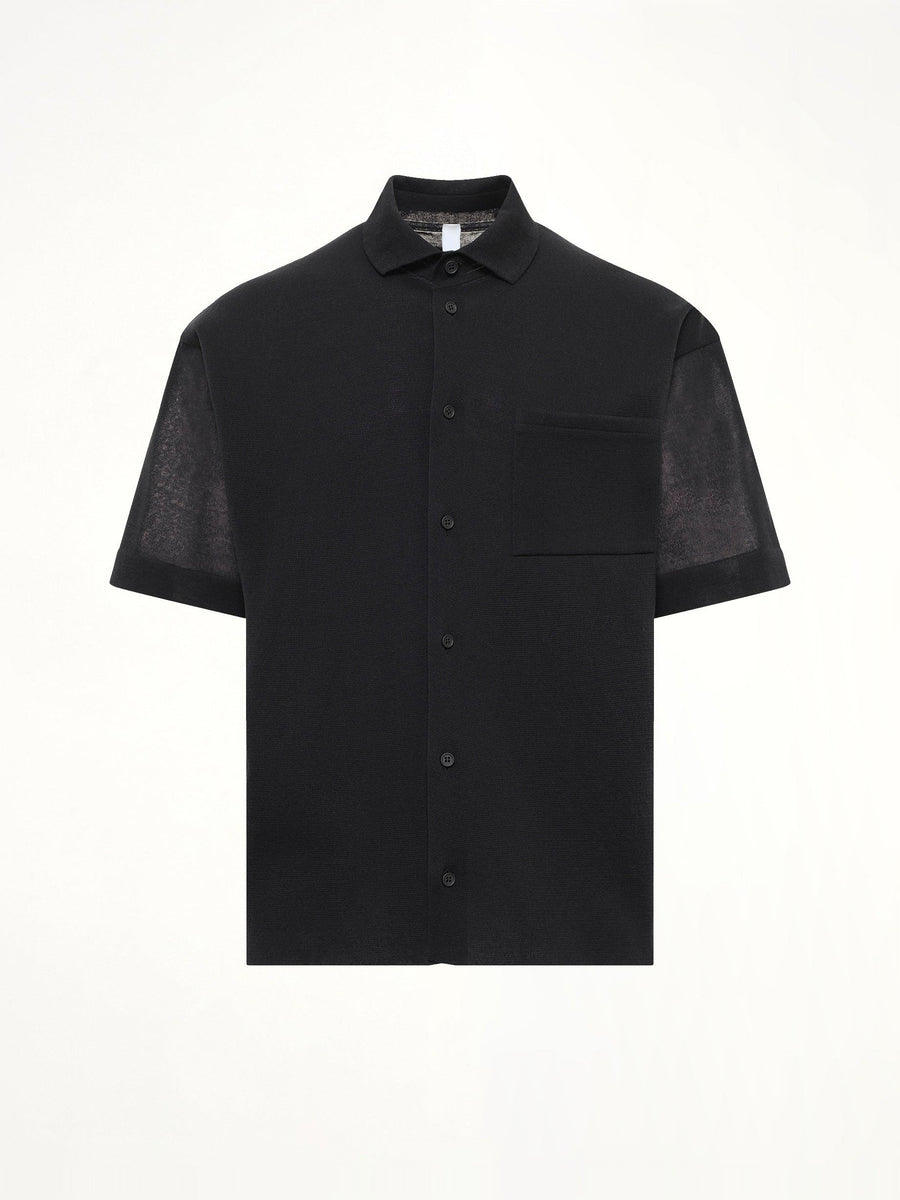 TC Milan Short Sleeve Shirt in Black