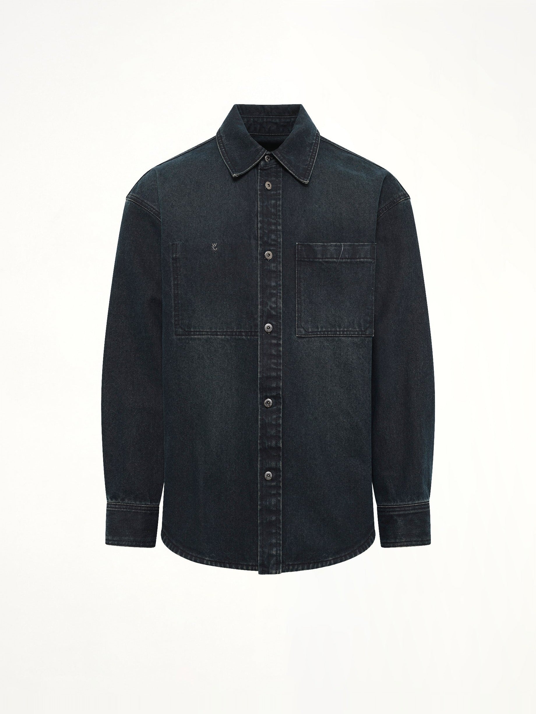Washed Denim Shirt in Blue