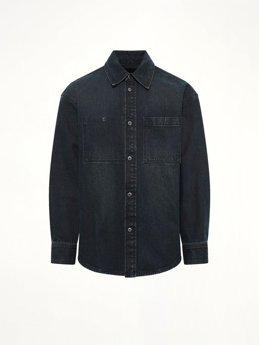 Washed Denim Shirt in Blue