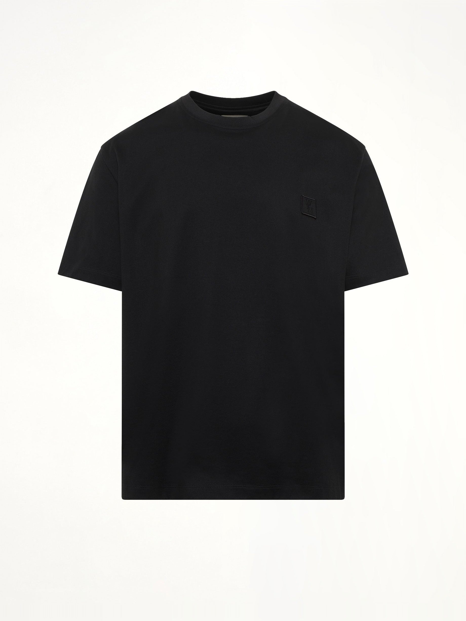 Flower Print T-Shirt in Black