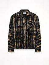 Dust Flocky Pajama Shirt in Black