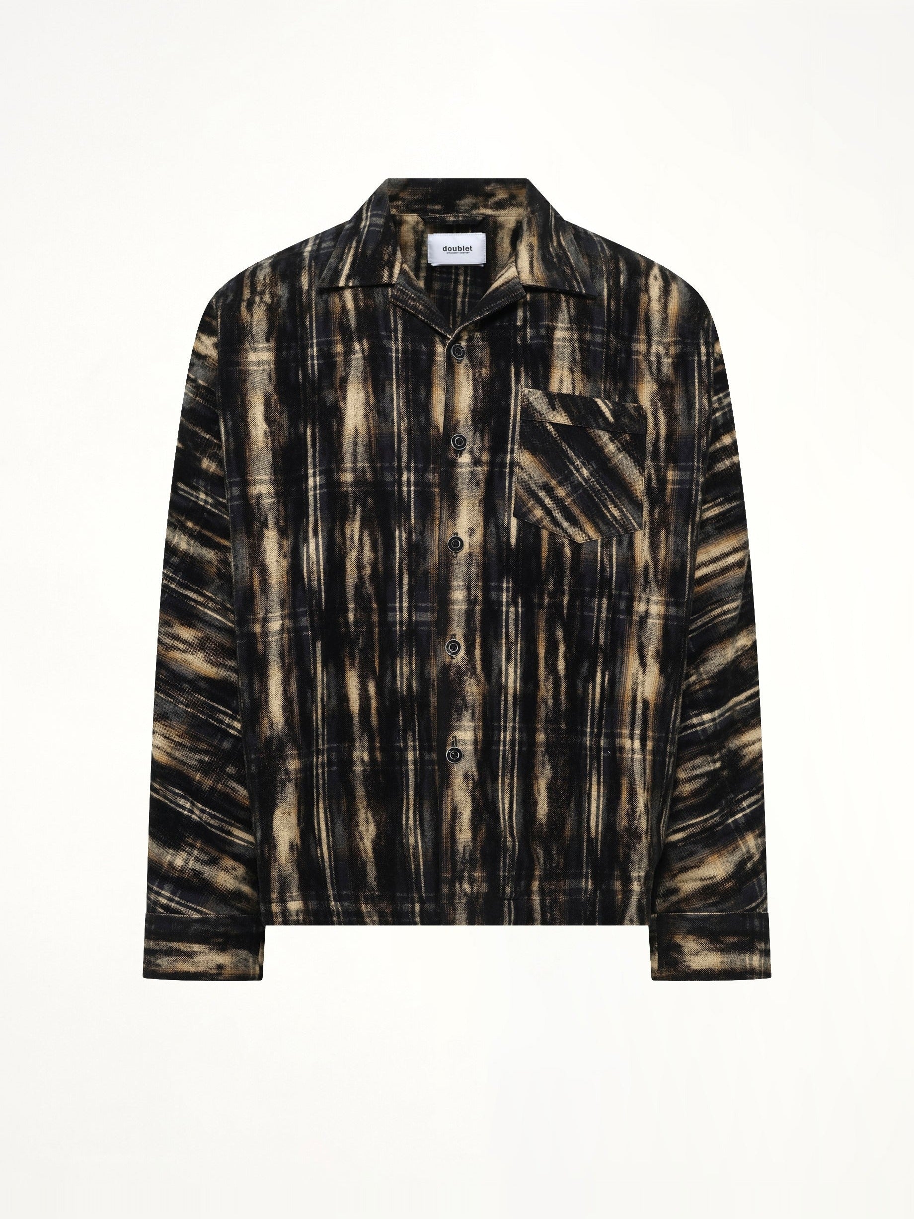 Dust Flocky Pajama Shirt in Black