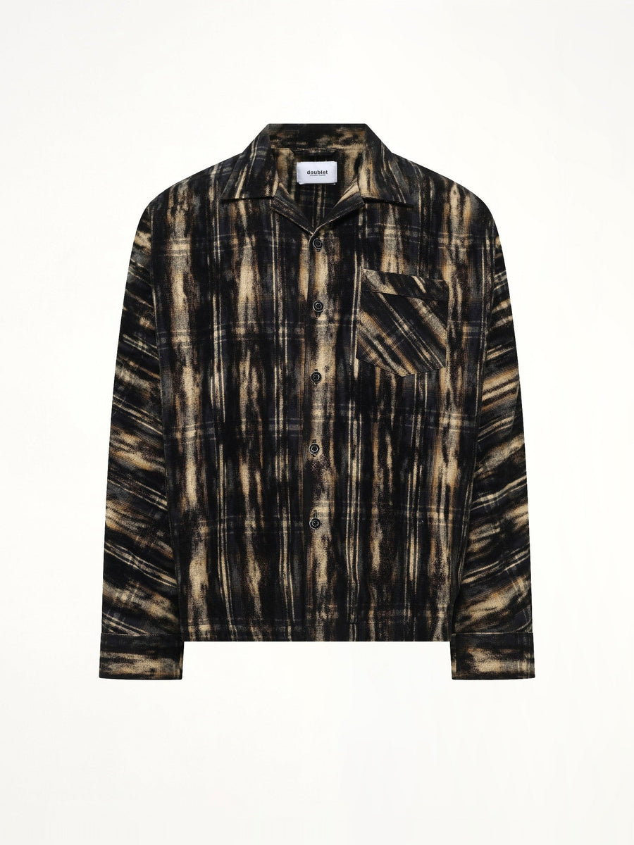 Dust Flocky Pajama Shirt in Black