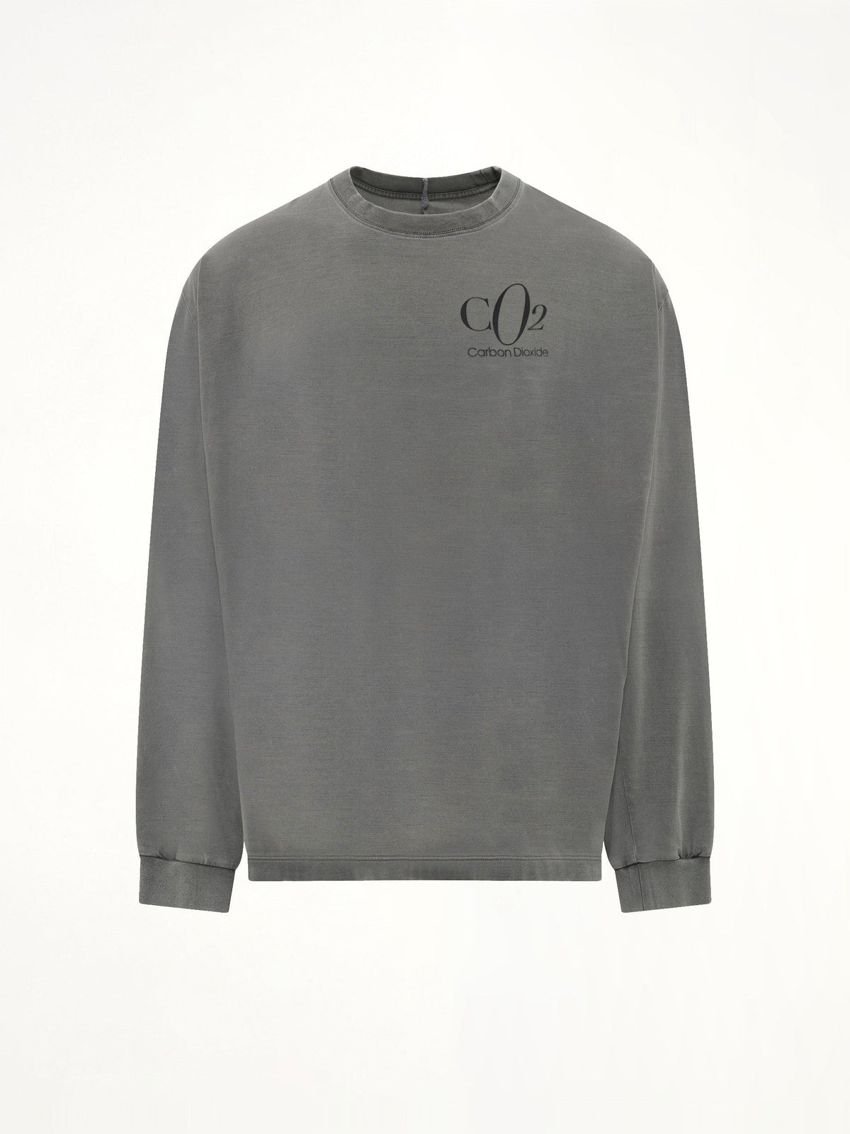 Co2 Air Yarn Long Sleeve T-Shirt in Charcoal