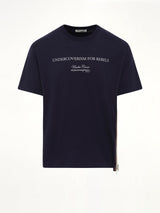 Side Zipper T-Shirt in Black