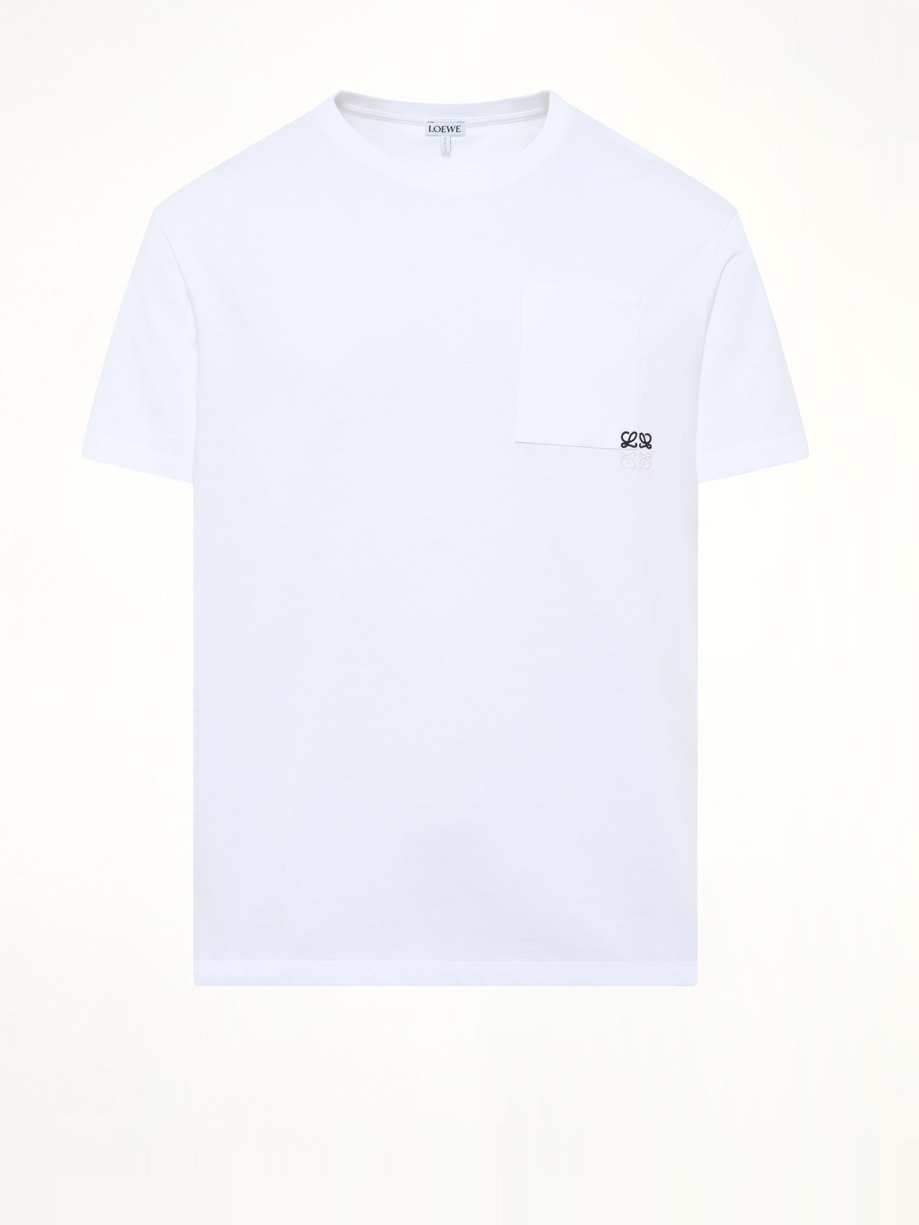 Two-Tone Anagram Relaxed Fit T-Shirt in White