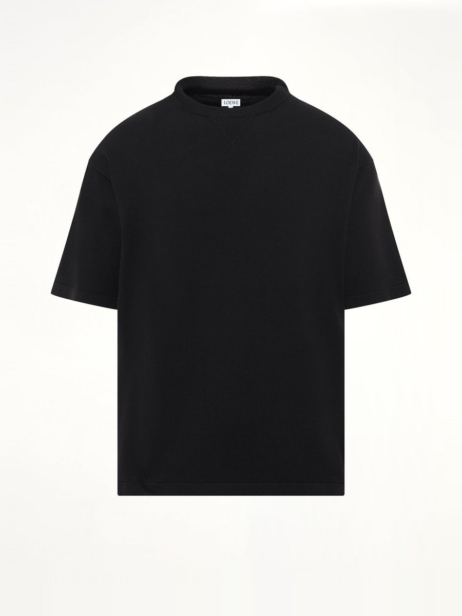 Twisted Rib Top in Black