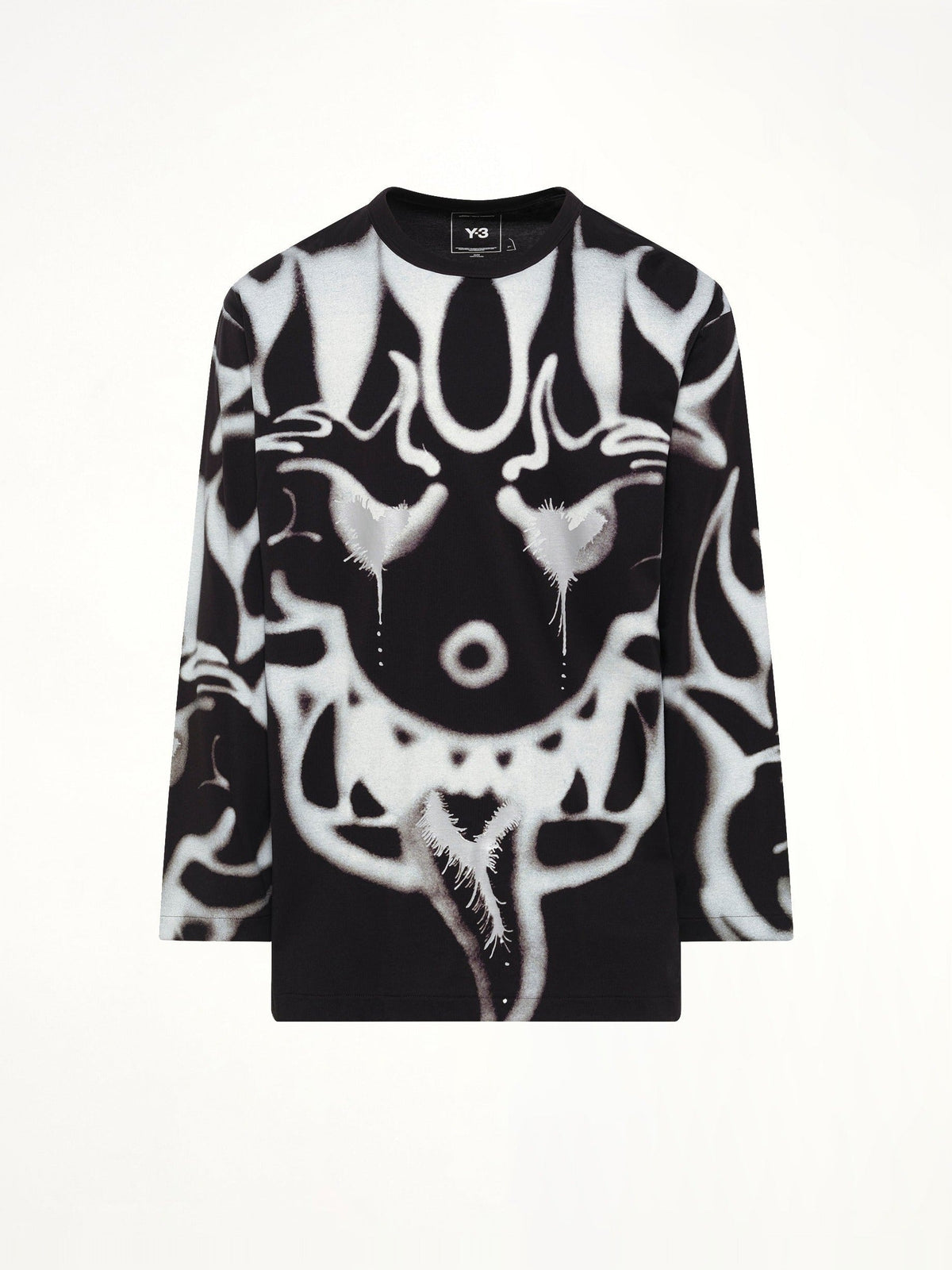 Allover Yaksha LS T-Shirt in Black