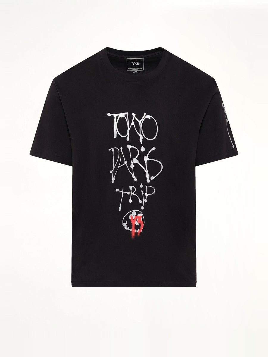 City Graphic T-Shirt in Black/Red