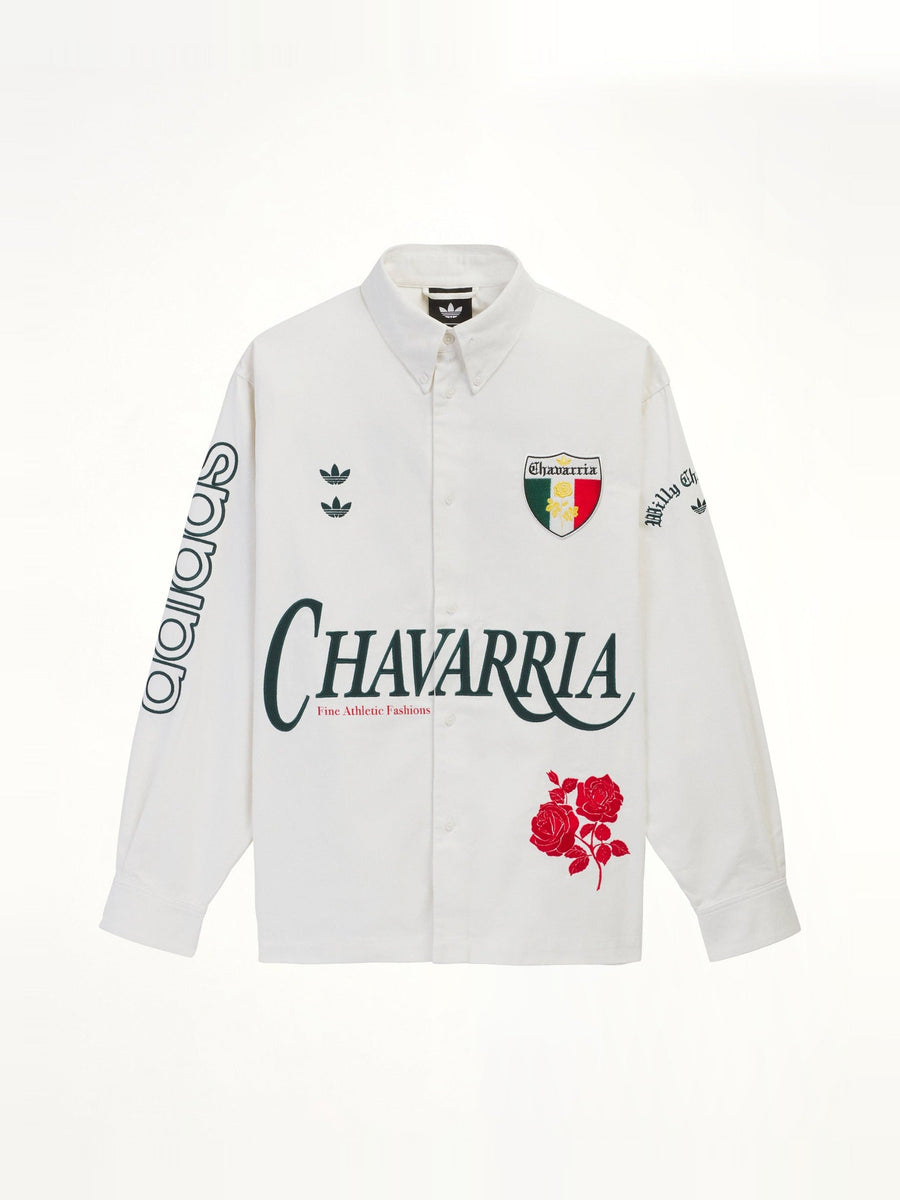 Adidas x Chavarria Button Up Shirt in Off White