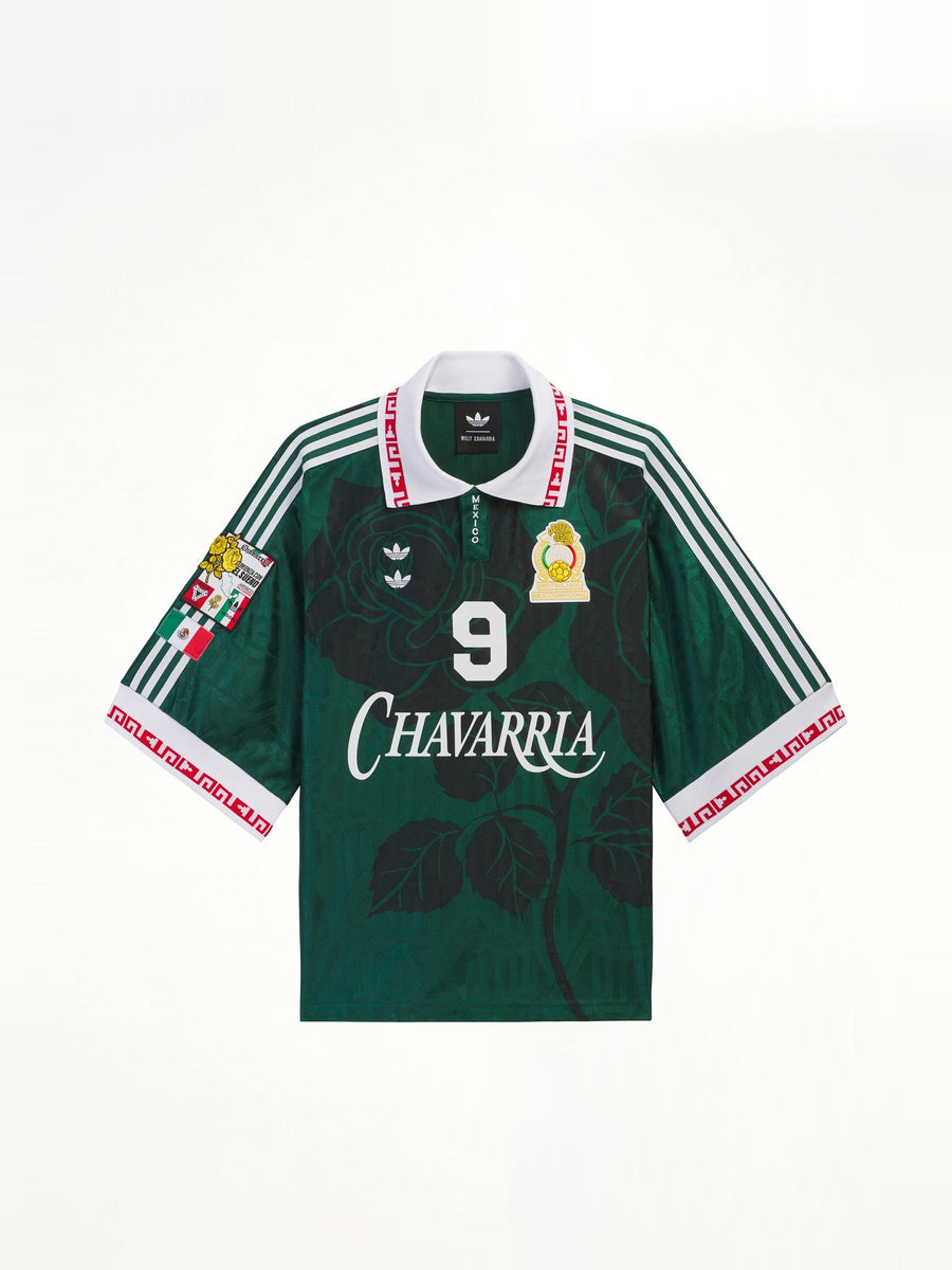 Adidas x Chavarria Soccer Mexico Jersey in Collegiate Green