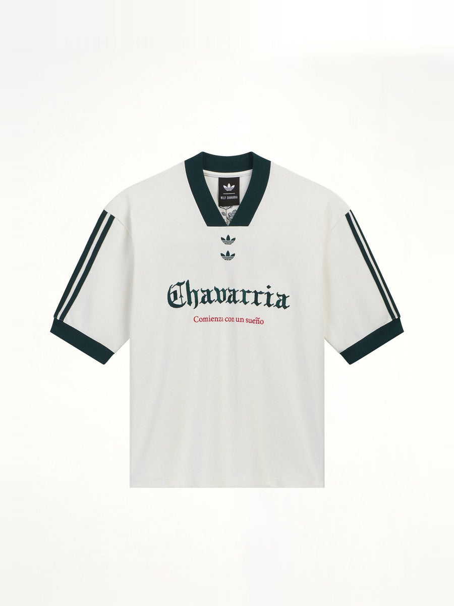 Adidas x Chavarria Soccer Graphic T-Shirt in Off White