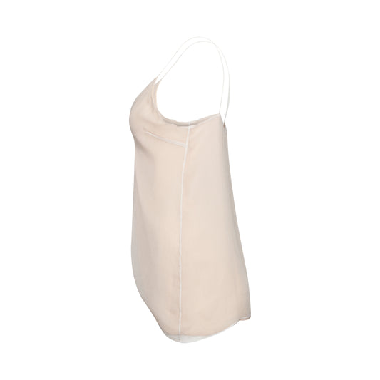 Chloe Thin Strap Camisole in Cream