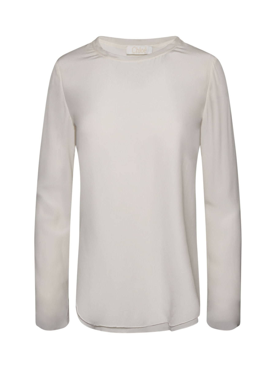 Long Sleeve Top in White
