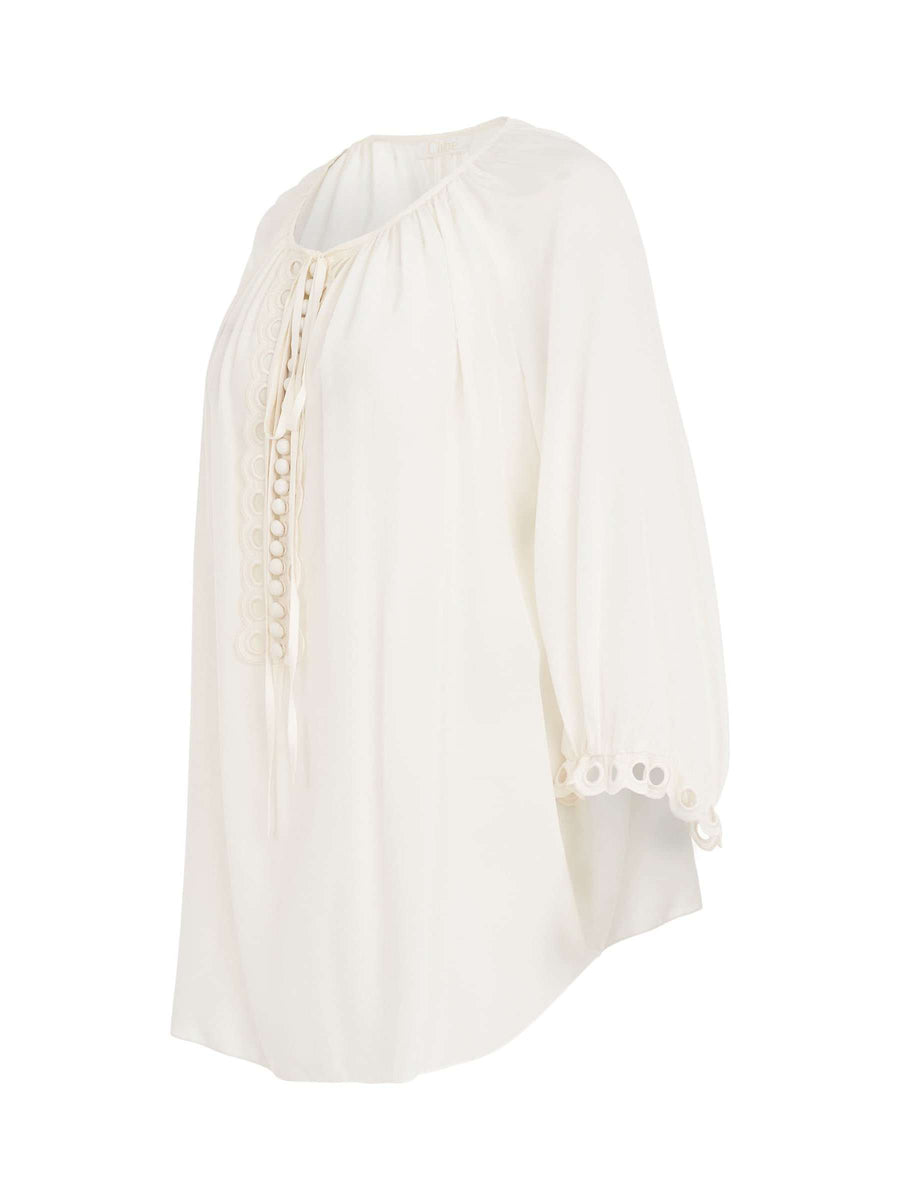 Long Sleeve Top in Milk